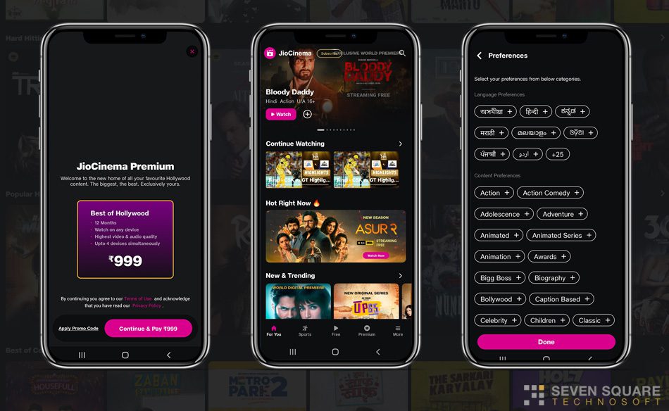 Video Streaming App like JioCinema