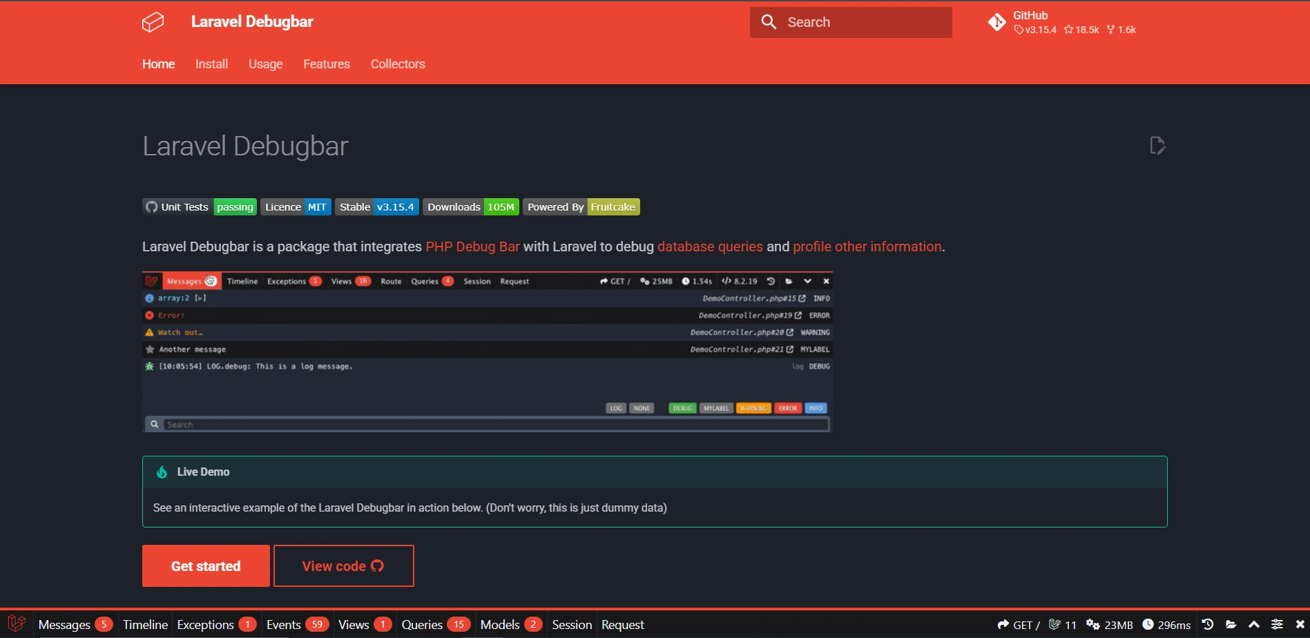 Laravel-Debugbar