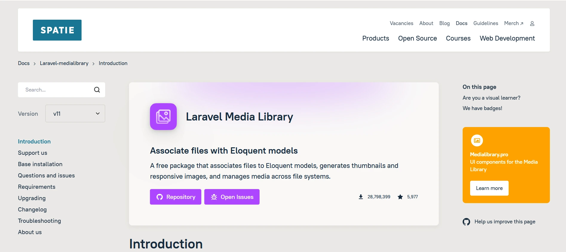 Spatie-Media-Library