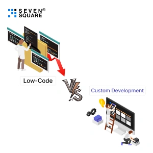 Low-Code vs. Custom Development banner