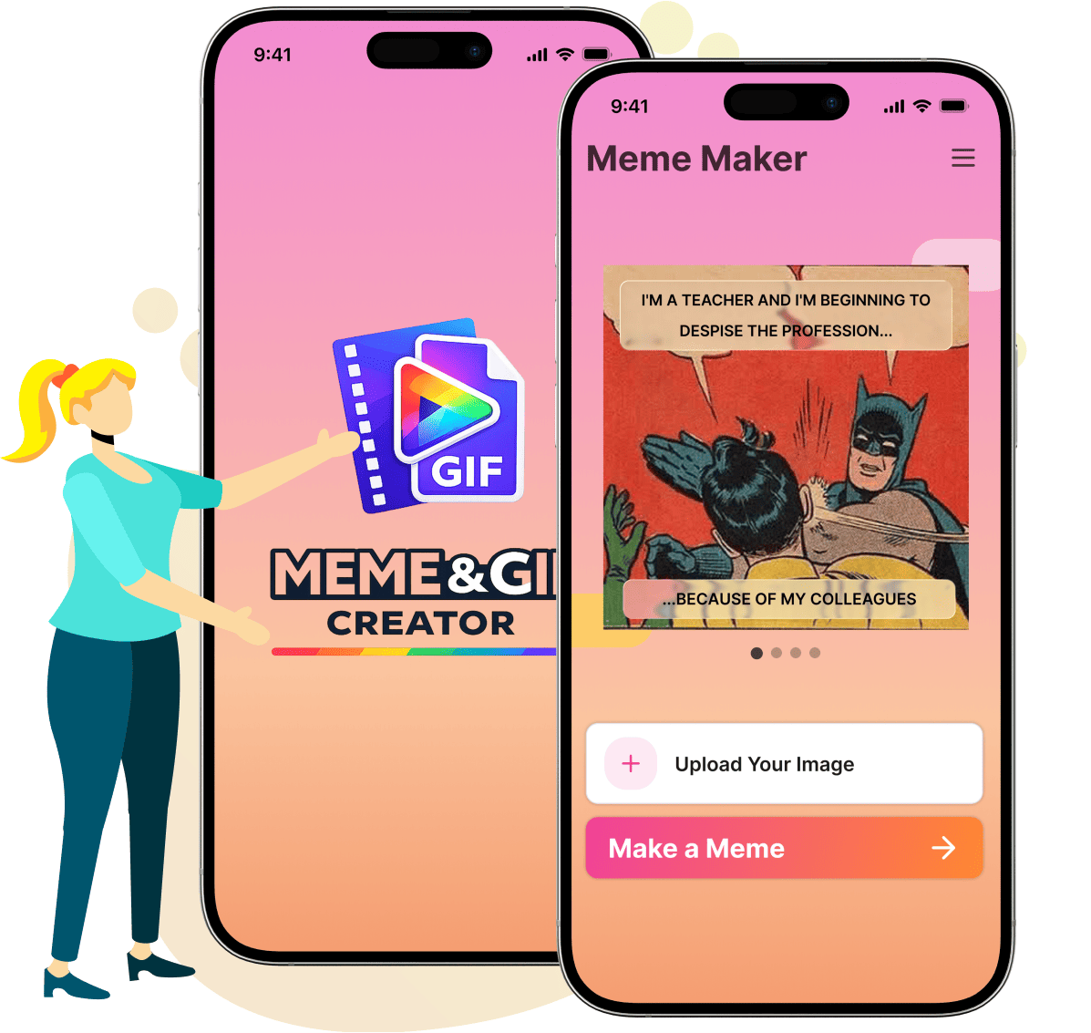 Meme& Gif Creator App Banner