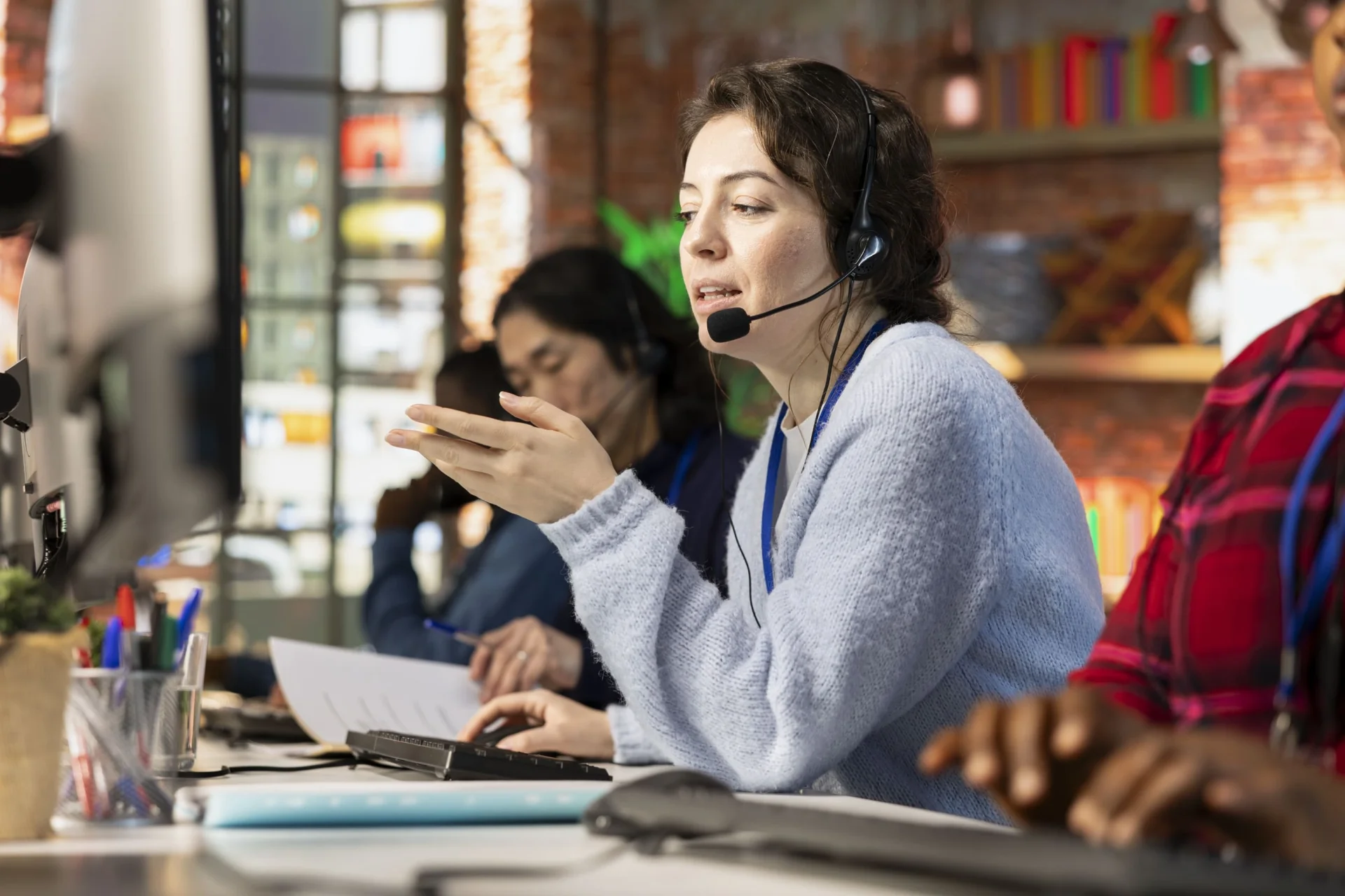 call-center-operator-coworkers-dealing-with-upset-customers call-center-operator-coworkers-dealing-with-upset-customers