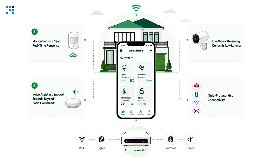 Device Connectivity Works in a Smart Home App Device Connectivity Works in a Smart Home App