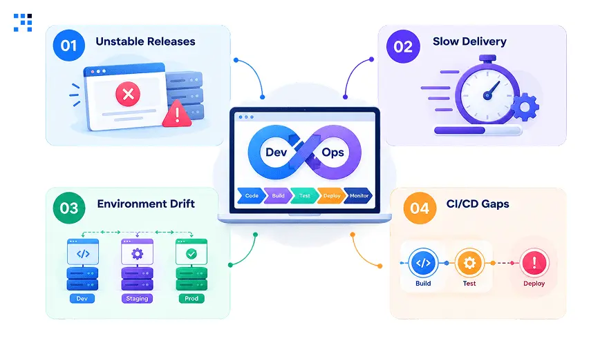 DevOps Pipeline Problems That Affect SaaS Businesses DevOps Pipeline Problems That Affect SaaS Businesses