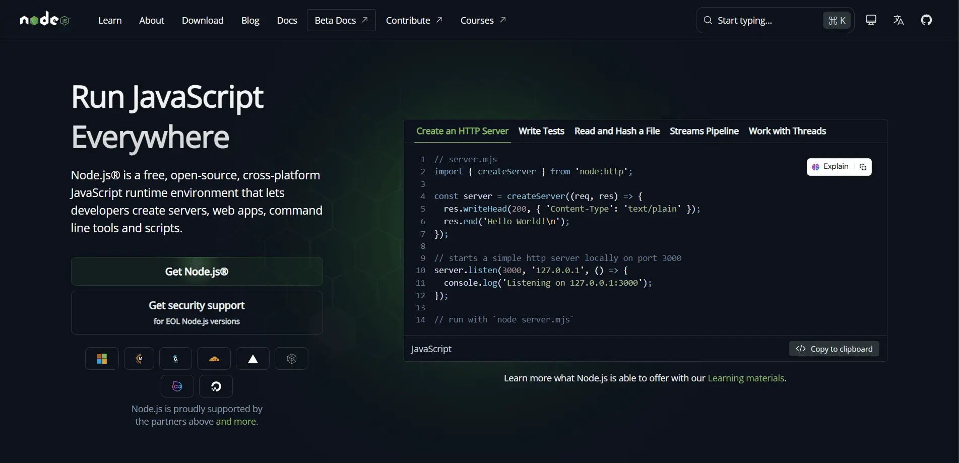 Nodejs Nodejs