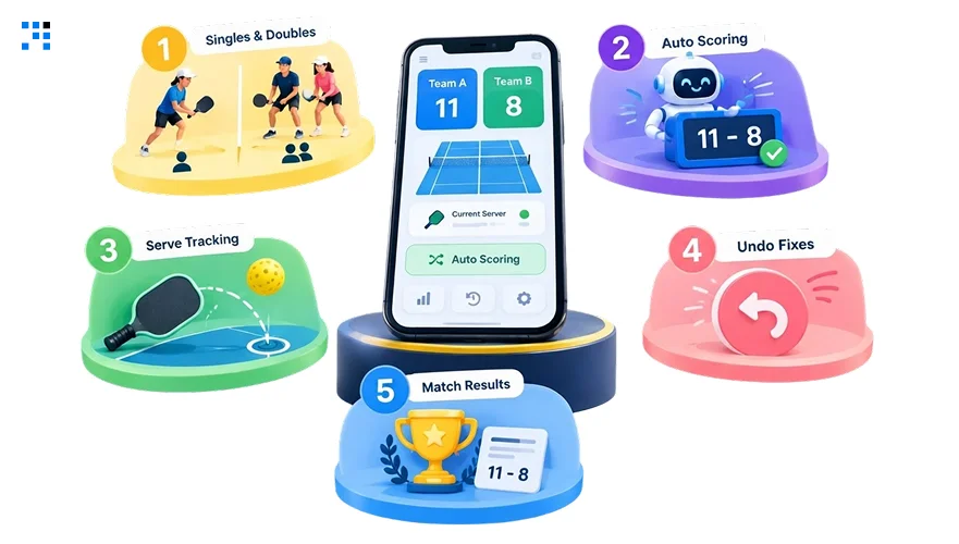 the Core Features of a Pickleball Scoring App the Core Features of a Pickleball Scoring App